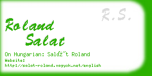 roland salat business card